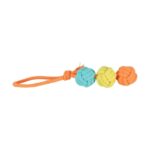Zolux Flostouw Twist Met 3 Touwballen Meerkleurig - 43 x 7 x 7 cm
