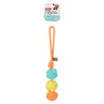 Zolux Flostouw Twist Met 3 Touwballen Meerkleurig - 43 x 7 x 7 cm