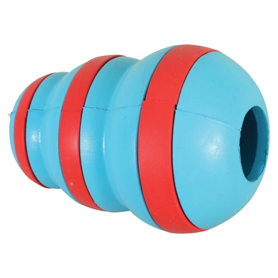 Zolux Treat Cone Rubber Lichtblauw / Rood - 7 x 7 x 10 cm