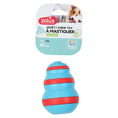 Zolux Treat Cone Rubber Lichtblauw / Rood - 7 x 7 x 10 cm