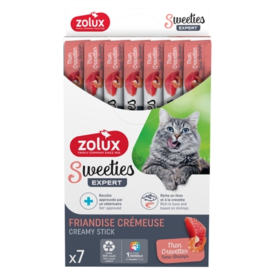 Zolux Sweeties Expert Creamy Stick Tonijn / Garnaal - 7 x 14 g