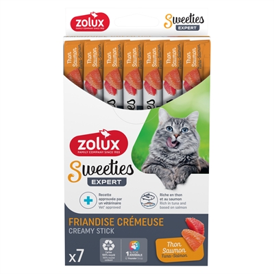 Zolux Sweeties Expert Creamy Stick Tonijn / Zalm - 7 x 14 g