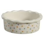Zolux Voerbak Cosy Gestipt Keramiek Wit - 10 x 10 x 3,5 cm 100 ml