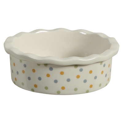 Zolux Voerbak Cosy Gestipt Keramiek Wit - 10 x 10 x 3,5 cm 100 ml