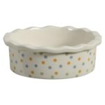 Zolux Voerbak Cosy Gestipt Keramiek Wit - 10 x 10 x 3,5 cm 100 ml