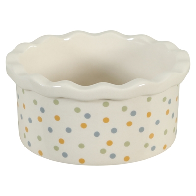 Zolux Voerbak Cosy Gestipt Keramiek Wit - 10 x 10 x 4,5 cm 150 ml