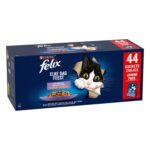 Felix Pouch Elke Dag Feest In Gelei Mix Box Tonijn / Zalm / Rund / Kip - 44 x 85 g