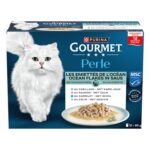 Gourmet Perle Ocean Flakes In Saus Kabeljauw / Zalm / Schol / Koolvis - 12 x 85 g
