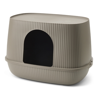 457502.jpg Savic Kattenbak Moona Warm Grijs - 57 x 39 x 39 cm