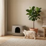 Savic Kattenbak Moona Warm Grijs - 57 x 39 x 39 cm