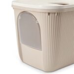 Savic Kattenbak Ease-In Wit / Mokka - 58 x 39 x 39 cm