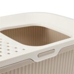 Savic Kattenbak Ease-In Wit / Mokka - 58 x 39 x 39 cm