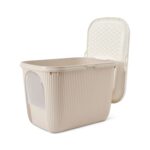 Savic Kattenbak Ease-In Wit / Mokka - 58 x 39 x 39 cm