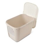 Savic Kattenbak Ease-In Wit / Mokka - 58 x 39 x 39 cm