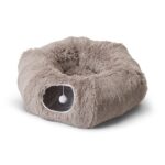 Savic Snuggle Tunnel / Kattenmand Warm Grijs - 85 x 85 x 26,5 cm
