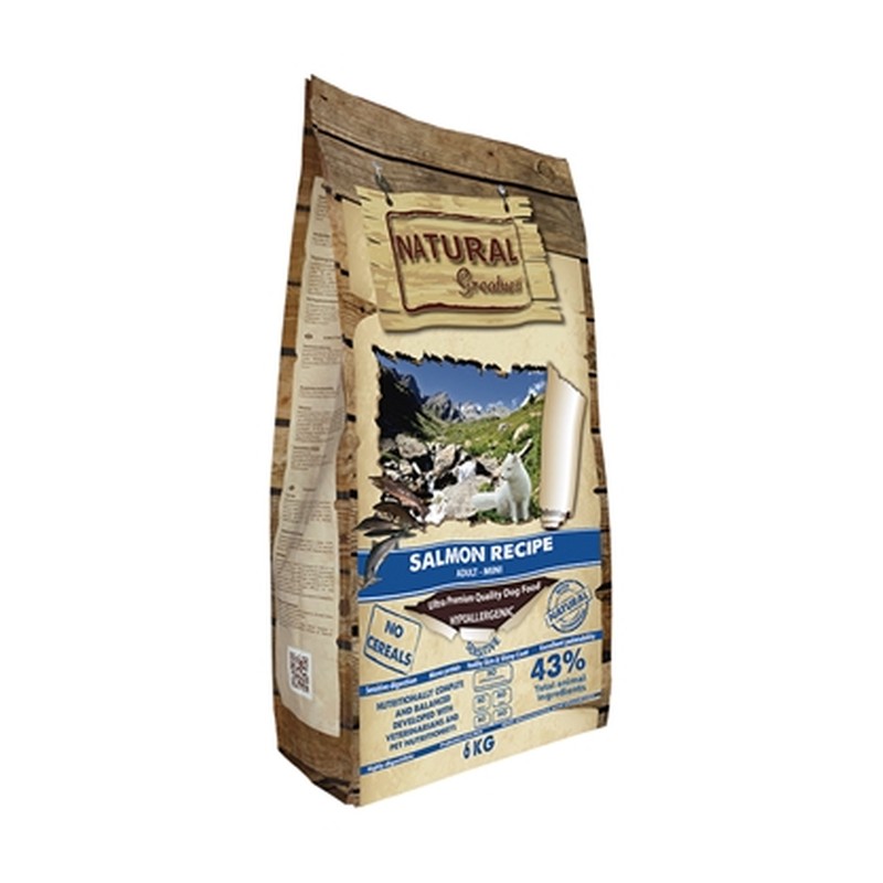 HuisdierXL VDM 457534 image derivative v1 Natural Greatness Salmon Recipe Mini Sensitive - 6 kg