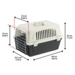 Ferplast Atlas 10 Vervoersbox Wit / Antraciet - 48 x 32,5 x 29 cm