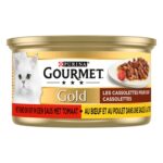 Gourmet Gold Cassolettes Duet Van Vlees In Saus Met Tomaten - 24 x 85 g