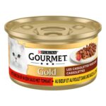 Gourmet Gold Cassolettes Duet Van Vlees In Saus Met Tomaten - 24 x 85 g