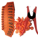 Set vee-oormerken met applicator, 100 stuks - Oranje