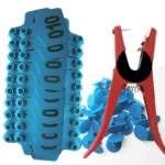 Set vee-oormerken met applicator, 100 stuks - Blauw