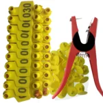 Set vee-oormerken met applicator, 100 stuks - Geel