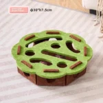 Kattenspeelbox met krabplank en ballenwerper – Groen - rond