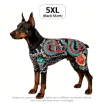 Full-body tattoo-kostuum voor honden en katten – 5XL – ruglengte 55 cm