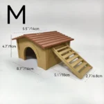 Reptielenhuisje in cabinevorm met afneembare ladder – M