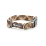 Reflecterende nylonhalsband voor honden – Bruin / S (20 mm)