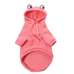 Hondenhoodie van polyester – Roze / XXL