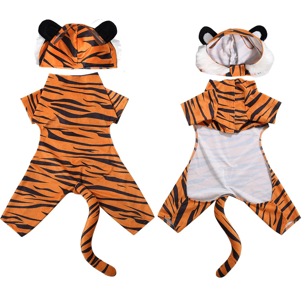 S1e5835a08ebf45c7aed12ed4c7570684v-1.webp Dierenkostuum met tijger- en koeienprint – Multicolor / XL - Afbeelding 1