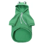 Hondenhoodie van polyester – Groen / XL