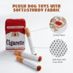 Pluche hondenspeeltje met piepgeluid in sigaretdesign - Afbeelding 5