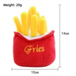 Pluche hondenspeeltje met piepgeluid – Friet