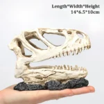 Resin aquariumornament in de vorm van een schedel - 3