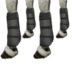 Neopreen beenbeschermers voor paarden – Zwart - S