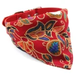Driehoekige stoffen bandana voor honden – Rood / S26-34CM
