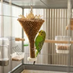 Vogelspeeltje van palmblad en papier - Afbeelding 2