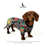 Full-body tattoo-kostuum voor honden en katten – L – ruglengte 30 cm