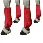 Neopreen beenbeschermers voor paarden – Rood - L