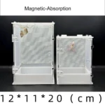 Magnetische voerhouder voor terrarium - Wit -4