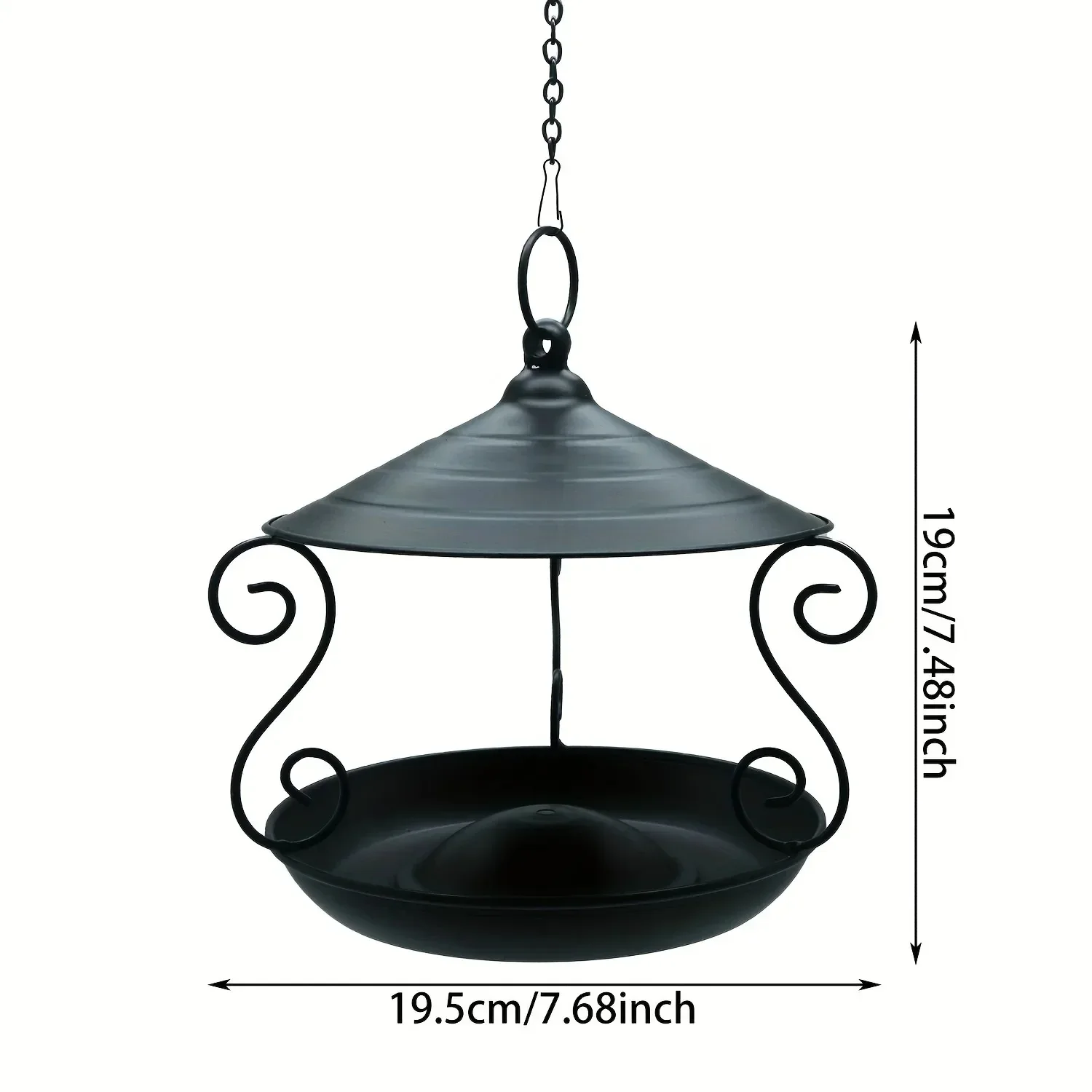 S807462dc6d0d41cf8559353a34cac59ap.webp Hangende metalen vogelvoeder - Afbeelding 1