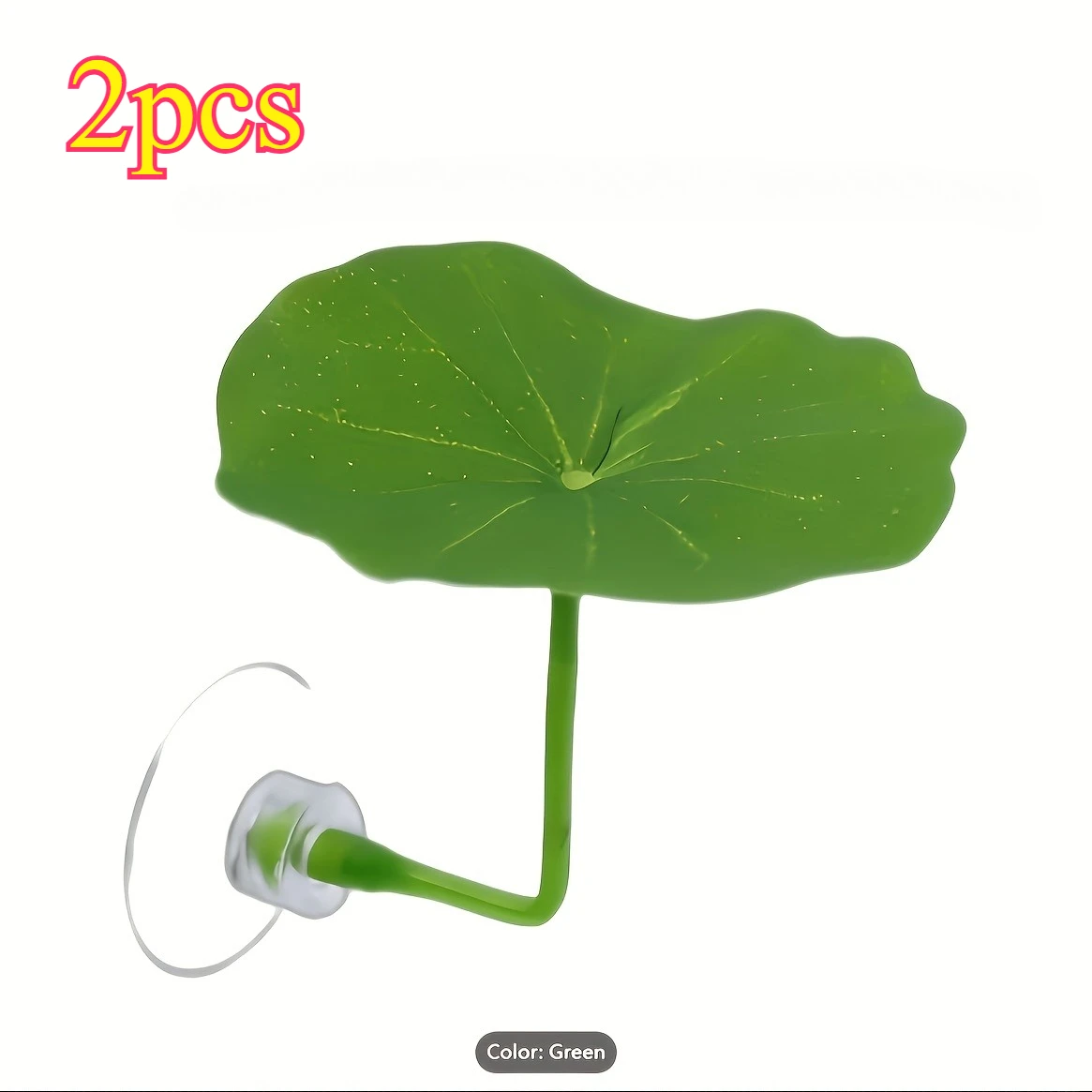 S80ff6a3d64c646e4b4e8ae2a2d41b9b07-1.webp Kunstmatig lotusblad voor het aquarium – 2 stuks - Afbeelding 1