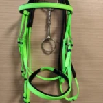 Driedelige tuigset met neusriem - Groen