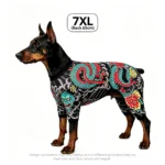 Full-body tattoo-kostuum voor honden en katten – 7XL – ruglengte 65 cm