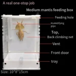 Magnetische voerhouder voor terrarium - Wit -2