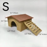 Reptielenhuisje in cabinevorm met afneembare ladder – S