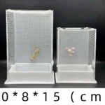 Magnetische voerhouder voor terrarium - Wit -5