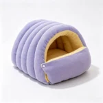 Wasbaar kattenbed met afneembare hoes - Paars  / L